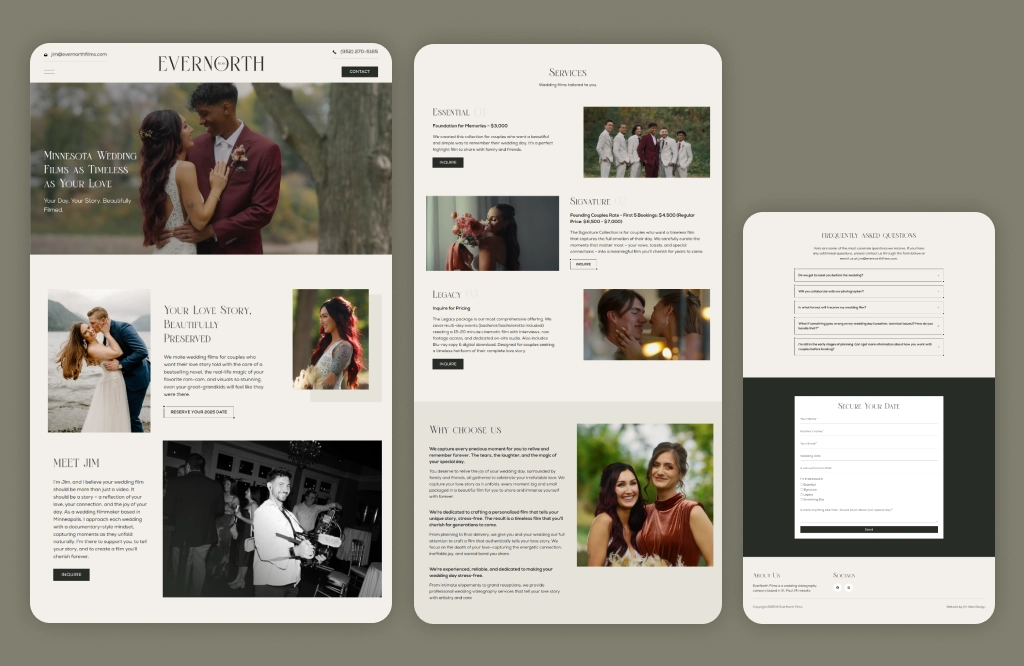 Evernorth films client website